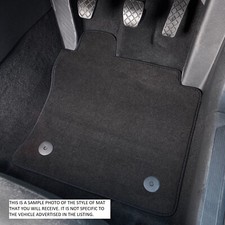 Premium Tailored Car Floor Mats For Volkswagen Golf Mk 7 13- Black Carpet