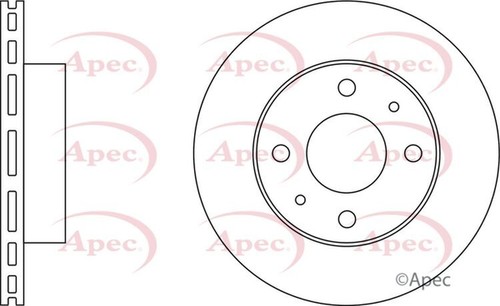 Apec brake disc front single - apec,