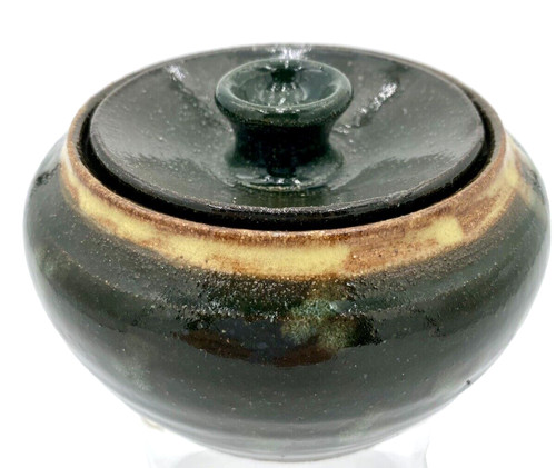 Studio pottery lidded - studio, bowl