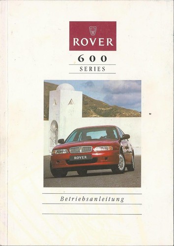 Rover 600 owners manual 1994 - owners,
