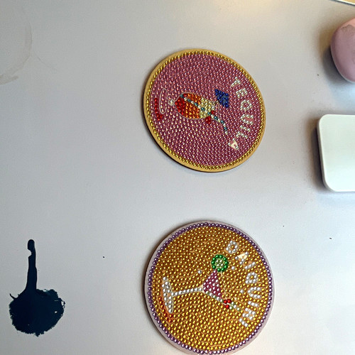 Handmade round beaded - handmade,