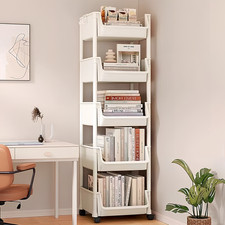 5 Tiers torage Trolley Cart On Wheels Kitchen Rolling Organizer Rack Room UK