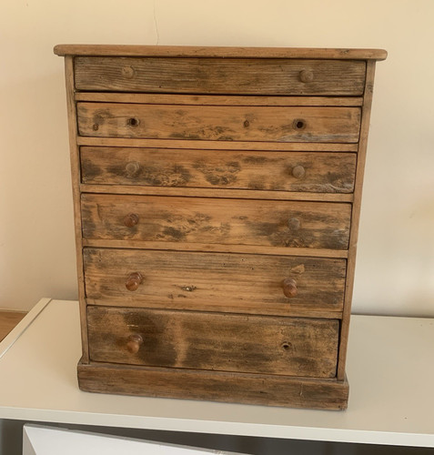 Antique pine tabletop specimen - pine,