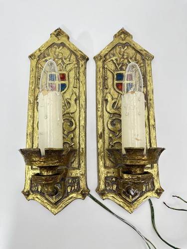 Vintage wall sconces - sconces, heavy