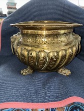 Antique French Brass Jardinaire/ Cache Pot 19th Century