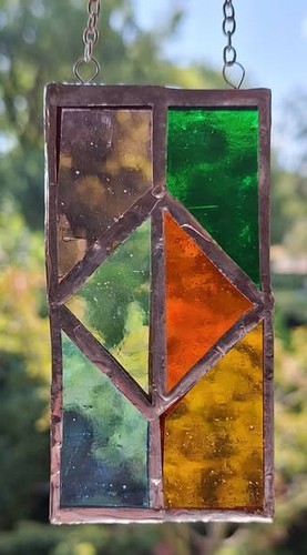 Stained glass panel - panel.,