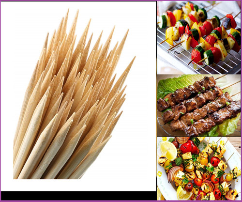 Long bbq bamboo sticks - 30, cm