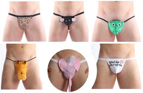 Mens novelty thong leopard - thong,