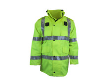 Hi Vis Waterproof Coat Yaffy Model 108 Jacket Winter Security Vehicle Grade 1