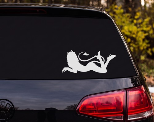 Reclining devil woman - reclining,