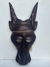 Hand Carved Wooden Bull