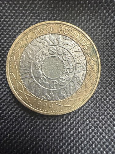 1999 pound coin with - 2, mint