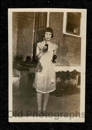 Woman apron dress - apron/dress, drinking