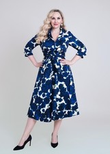 BNWT Bombshell by Katya Wildman Navy Rose Grace dress - size 10