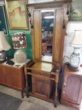 OLD CHARM OAK HALL COAT STAND