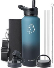 Stainless Steel Insulated Water Bottle 1180ml, BUZIO Insulated Water Bottle with