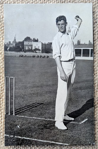 Unknown man playing cricket - playing,