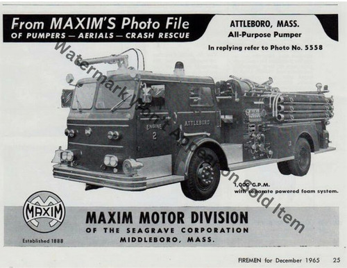 Maxim fire truck - maxim, ad