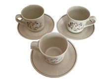 Royal Doulton Bredon Hill Lambethware L.S. 1045   Set of 3 Tea Cups and Saucers