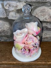 TED BAKER Floral Shop Display Floral Flowers in Cloche Home Decor Faux Silk