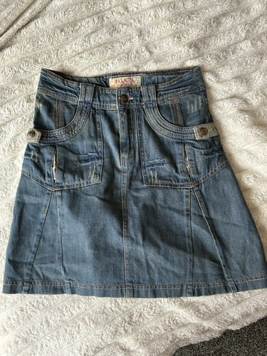 Vintage y2k denim skirt - vintage,