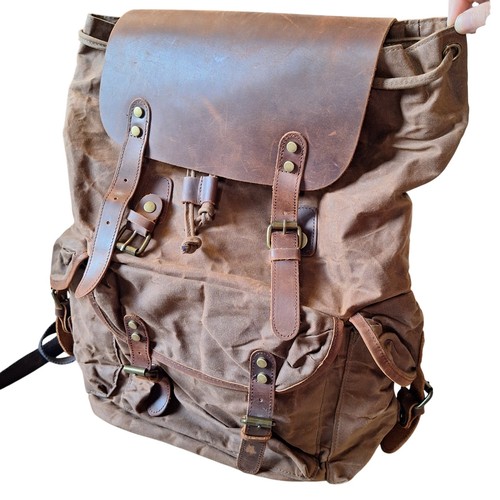 Waxed canvas leather heavy - waxed,