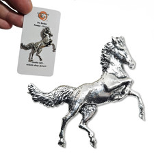 Stallion Horse Pewter Pin