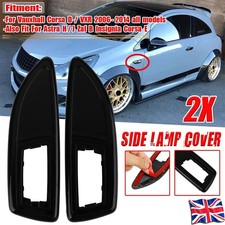FOR Vauxhall Corsa VXR carbon fibre side wing repeater indicator surrounds SPR
