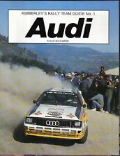 Audi Kimberley's Rally Team Guide No.1 Audi 80 Quattro Blomqvist Mikkola Mouton