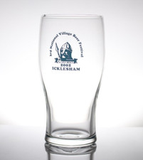 3rd National Village Beer Festival 2002 Icklesham East Sussex PINT Glass