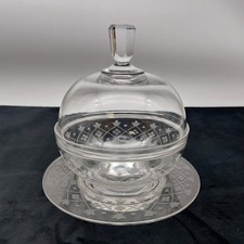 Crystal candy dish lidded - crystal,