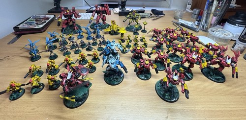 Large well painted tau army - painted,