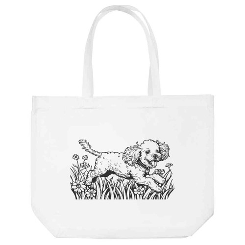 Toy poodle flowers - poodle, &