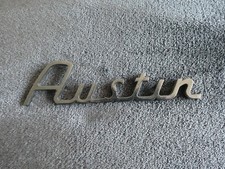 Austin Car Badge Rear Script