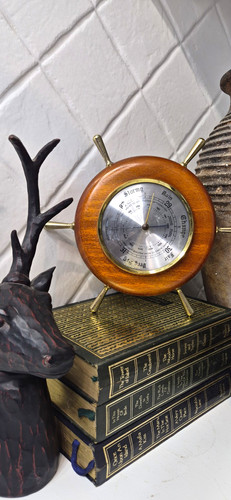 Weathermaster wooden aneroid - wooden,