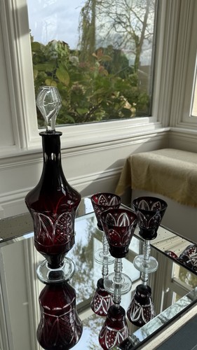 Bohemian czech crystal - crystal, sherry
