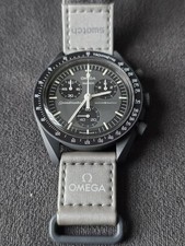 Omega Swatch Moon Watch Mercury Grey Colour New 