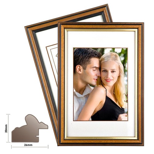 Wooden frame beverly walnut - frame, beverly,