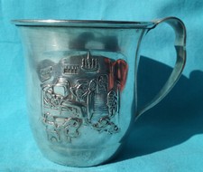 1930s SILVER CUP SHOWING SNOW