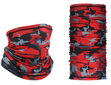 Red Camouflage Neck Gaiter