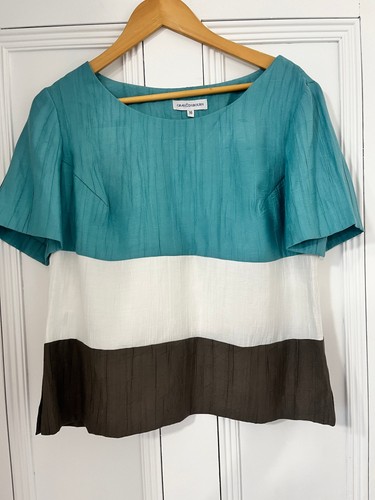 Gray osbourn colourblock top - &,