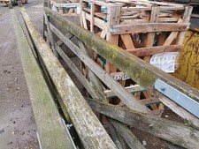 3 12 Ft Field Gates Timber 1 Right Hand 2 Left Hand Hung In Good Order