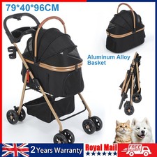 Foldable 4 Wheel Pet Pushchair