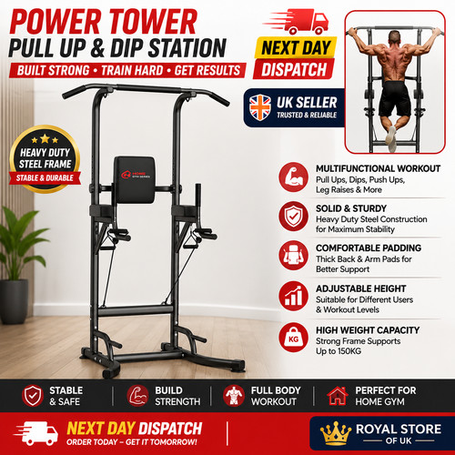 Adjustable power tower - power, dip