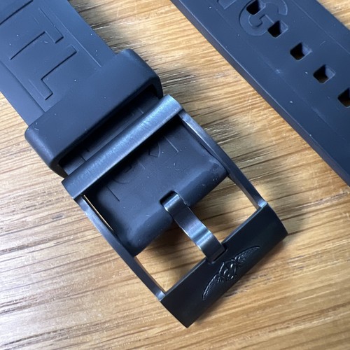 Breitling rubber strap - rubber, black