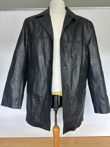 Real leather black men - leather,