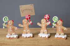 Gingerbread man name card - gingerbread,