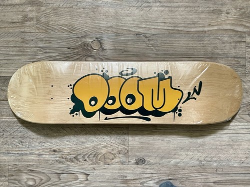 Doom skateboard deck yellow - mf,