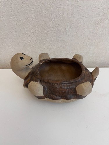 Turtle planter hanging pottery - turtle,