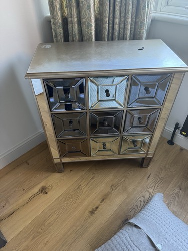 Mirrored cabinet vintage style - mirrored,